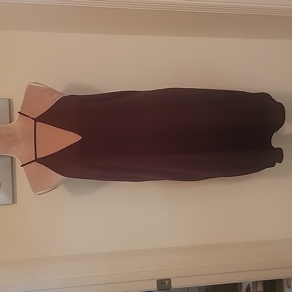 Express Burgundy (almost brown) Size M Halter Dress.  EUC - Picture 1 of 11